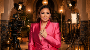 Deema Bayaa on set